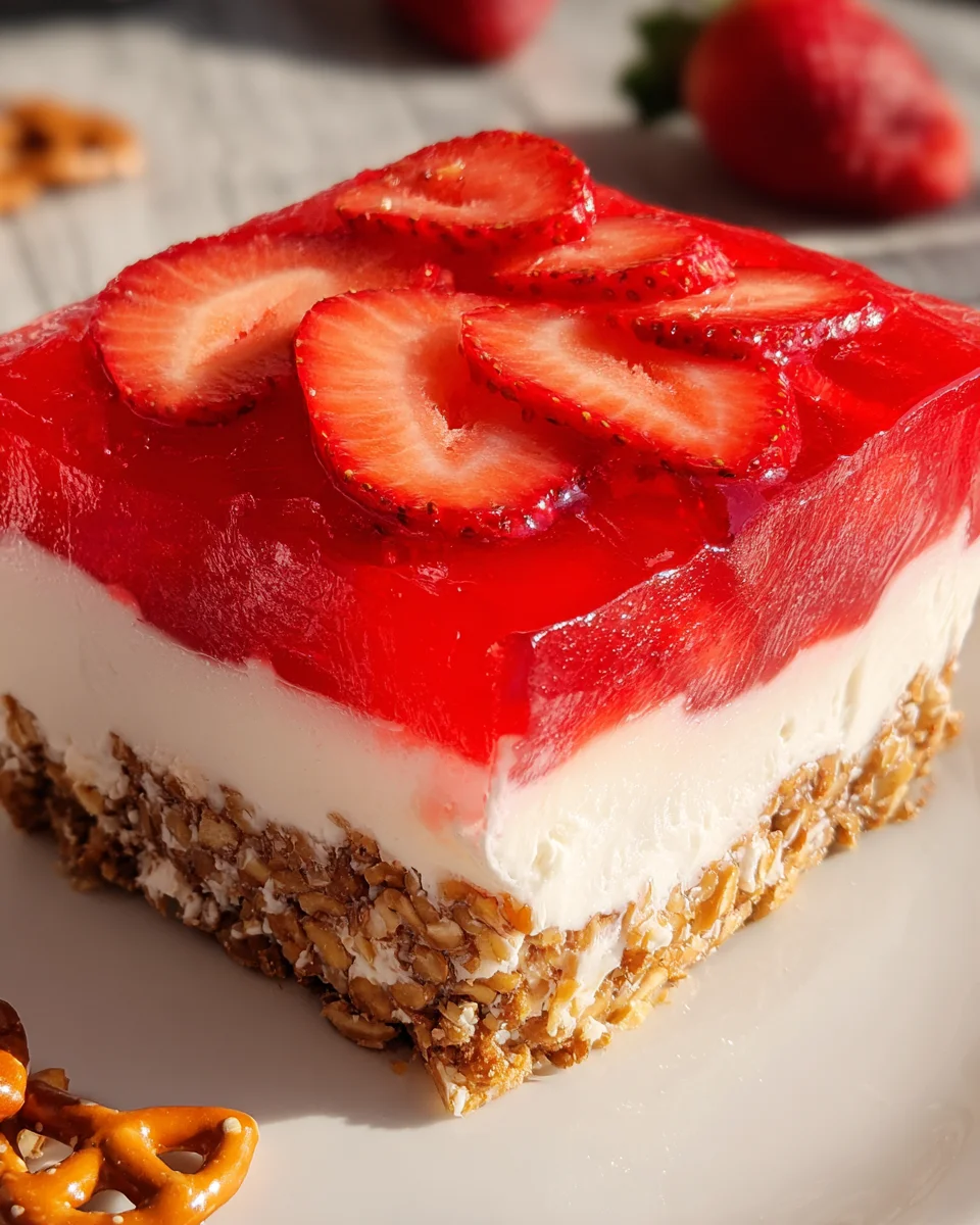 Strawberry Pretzel Jello Salad 21 Strawberry