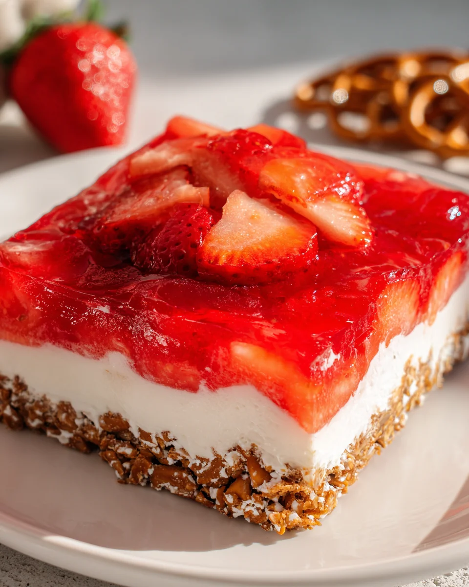 Strawberry Pretzel Jello Salad 22 Strawberry