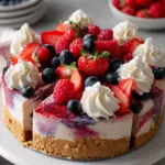 Triple Berry No-Bake Cheesecake 18 Triple Berry No-Bake Cheesecake