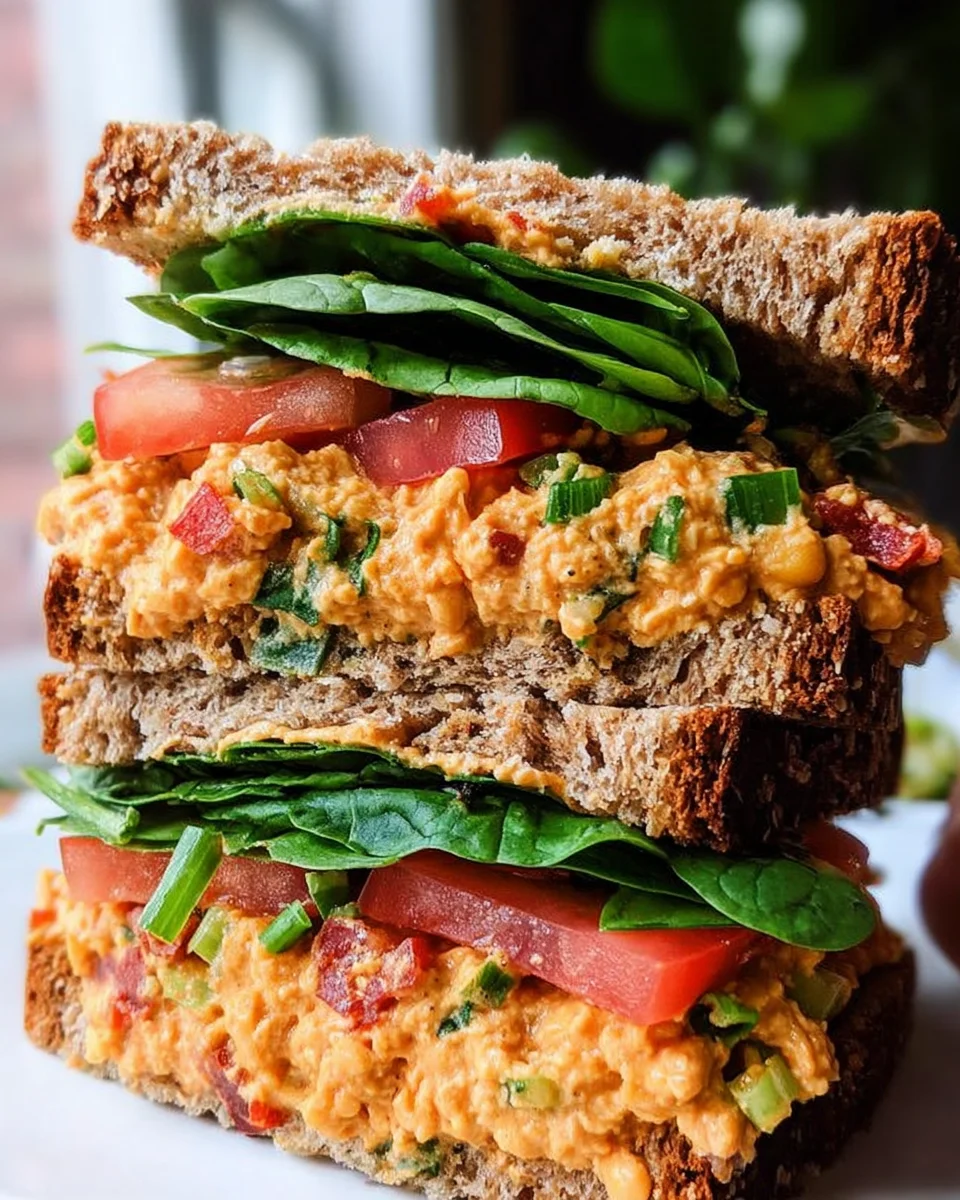 Vegan Buffalo Chickpea Salad Sandwich 19 Vegan