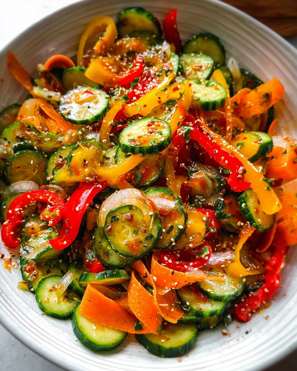 Viral Cucumber Pepper Salad 17 Viral