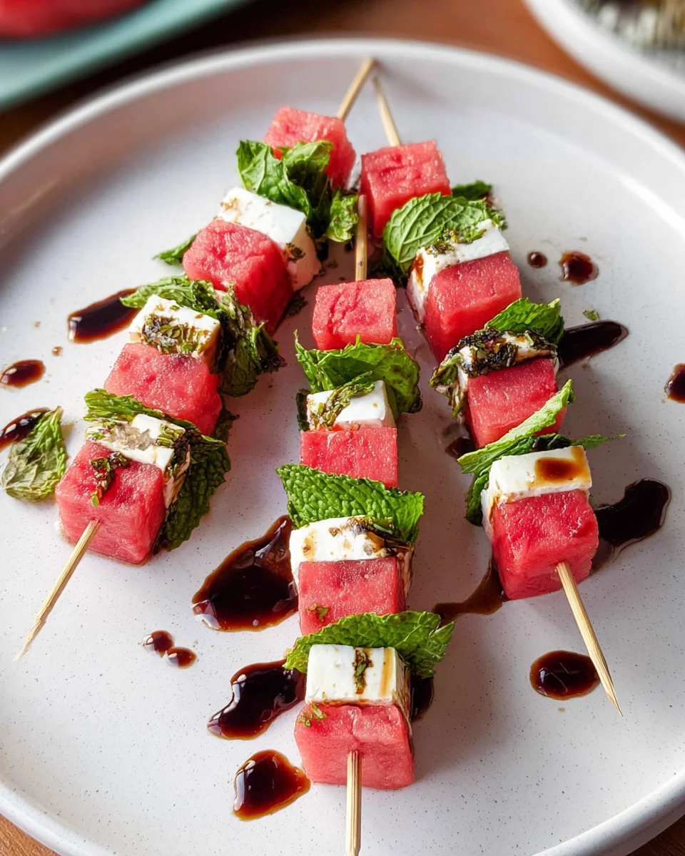 Watermelon-Feta Skewers 15 Watermelon-Feta