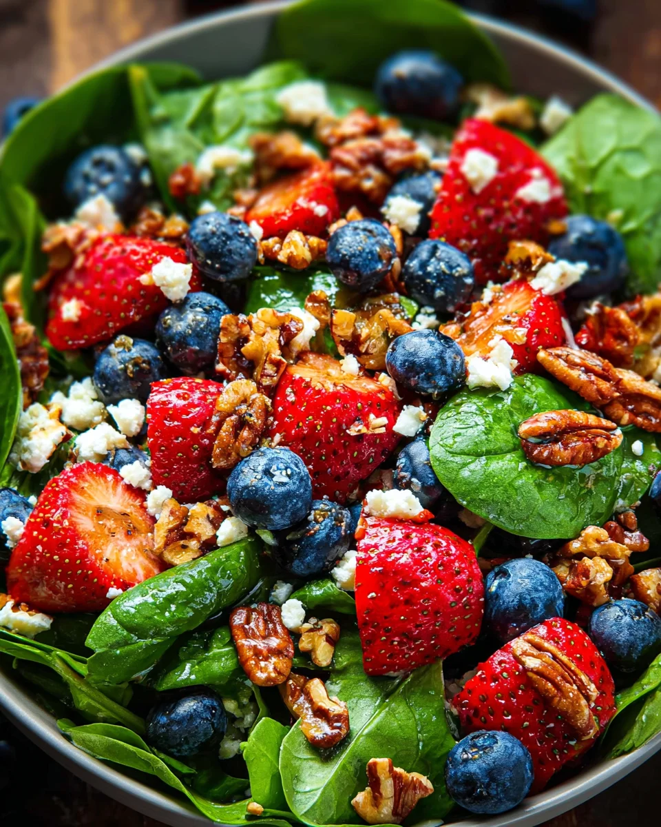 15-Minute Strawberry Spinach Salad
