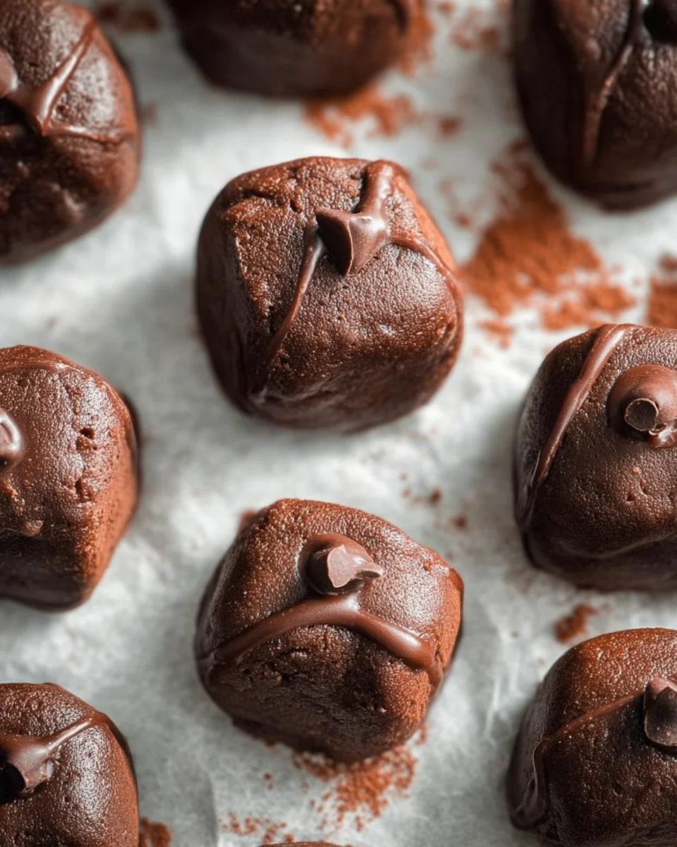 3-Ingredient No Bake Brownie Bites