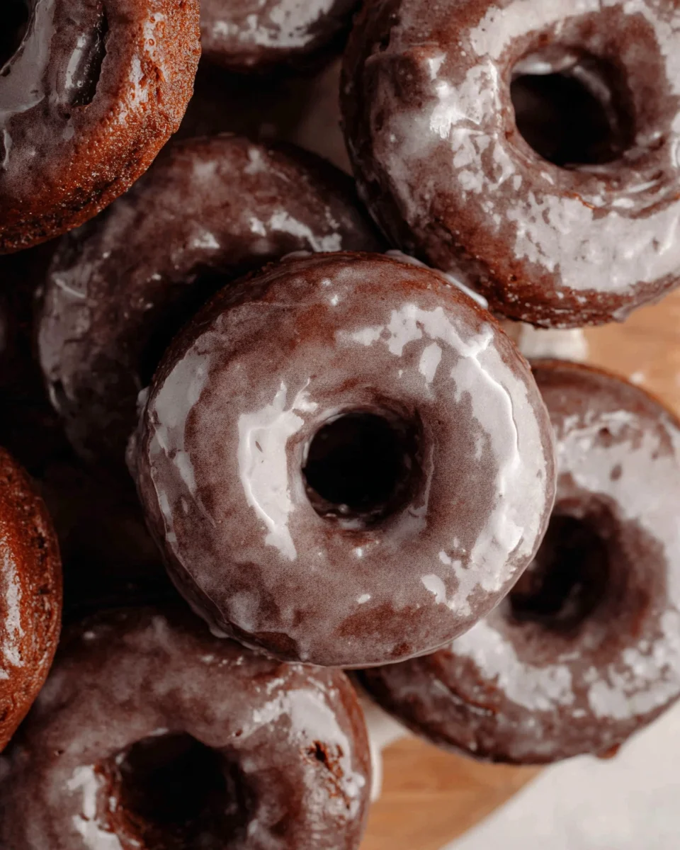Baked Chocolate Cake Doughnuts
