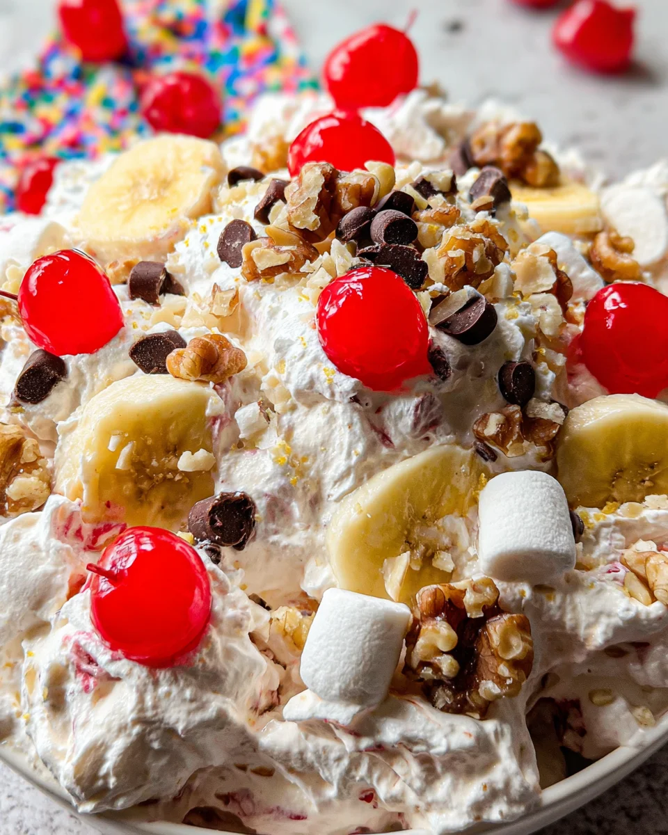 Banana Split Fluff Salad 18 Banana