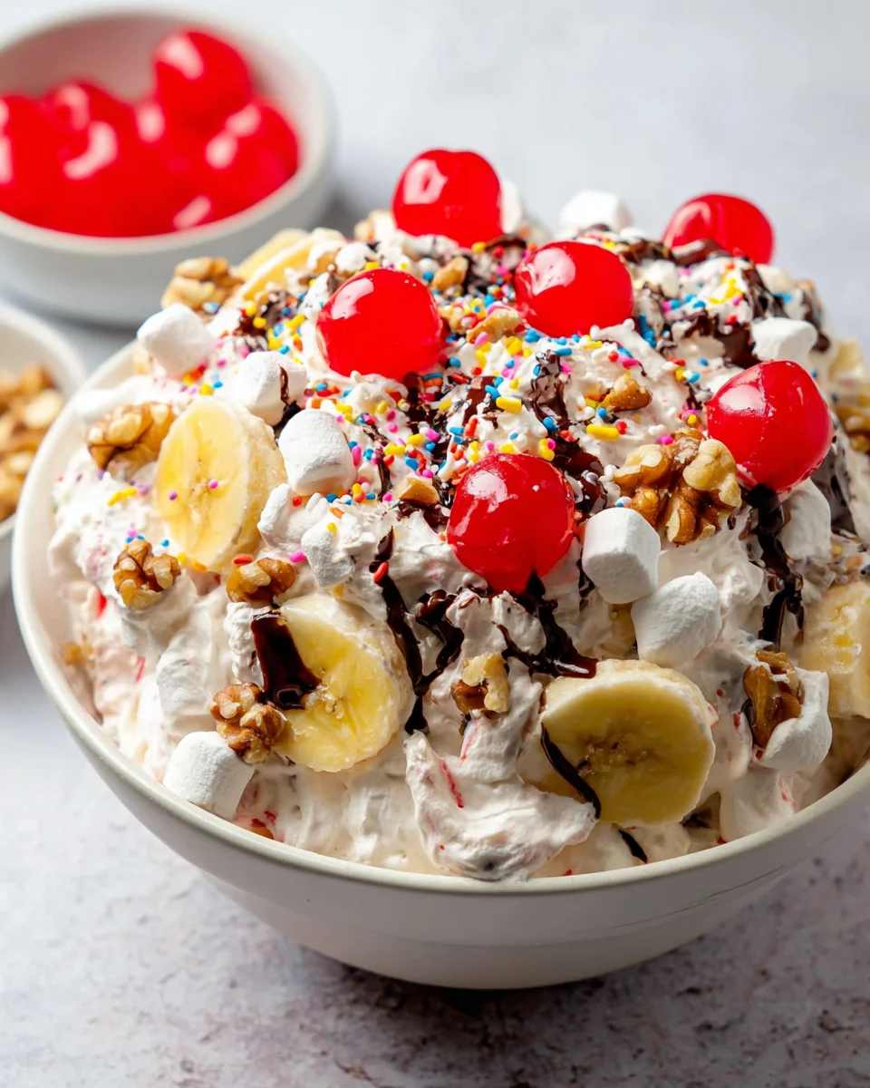 Banana Split Fluff Salad 19 Banana