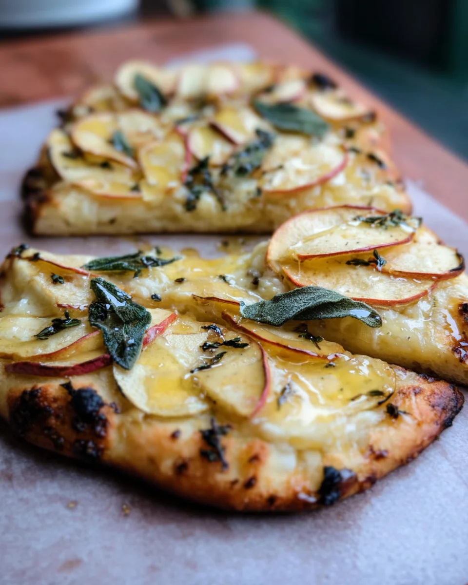 Brie and Apple Flatbread