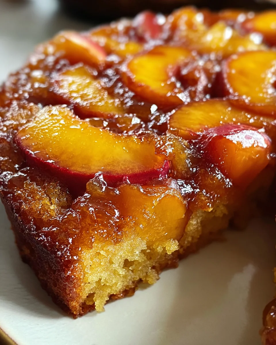Brown Sugar Peach Cake