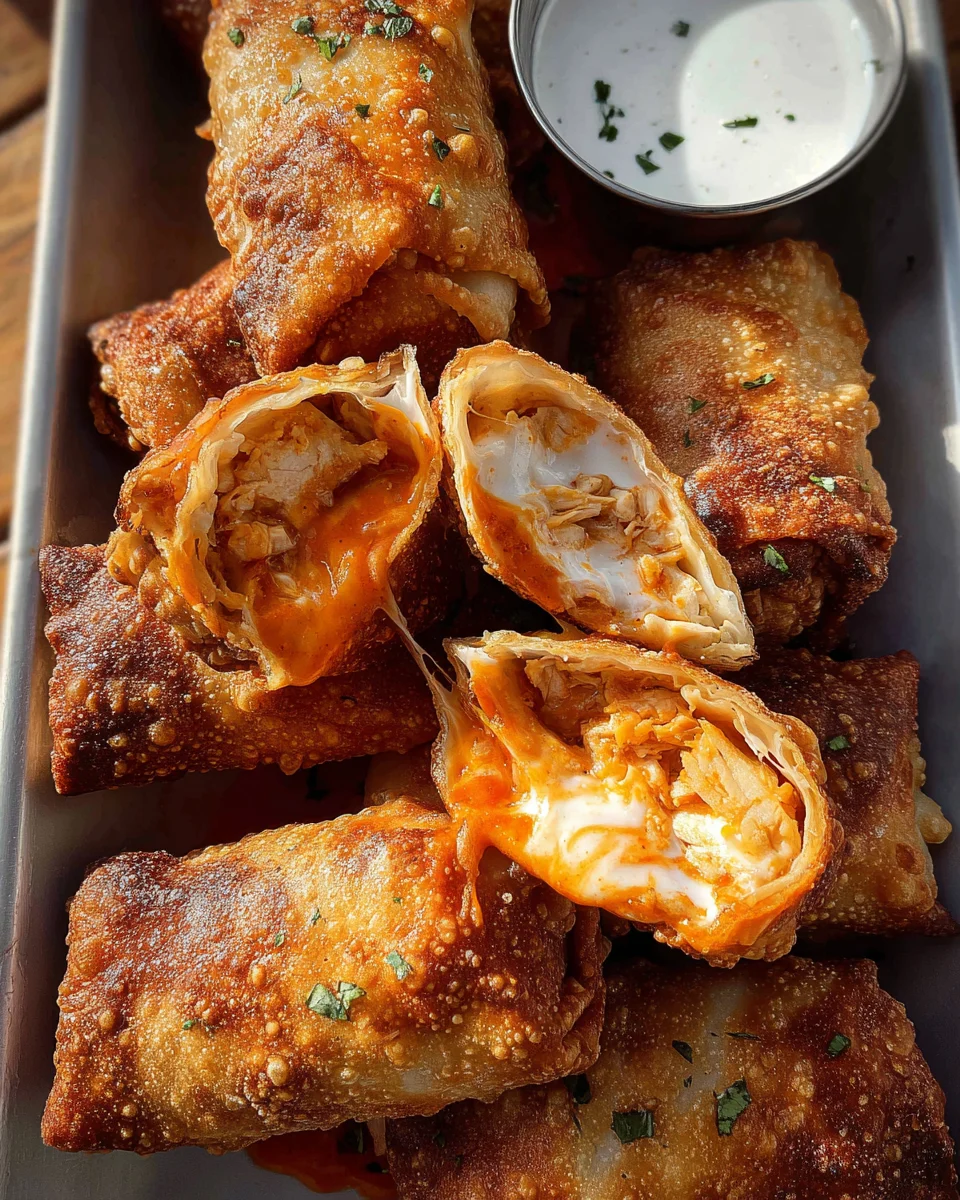 Buffalo Chicken Egg Rolls 17 Buffalo