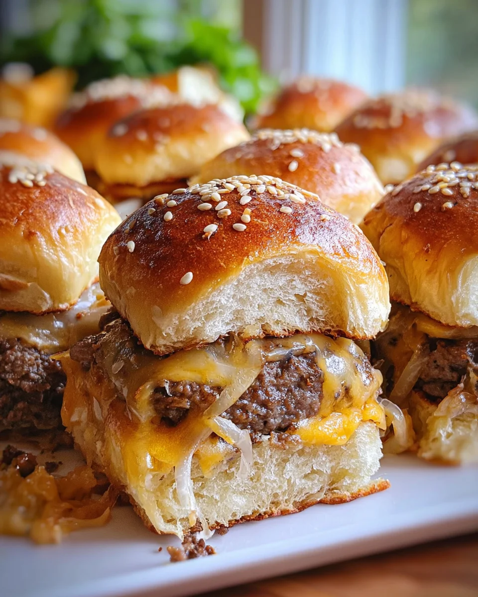 Cheeseburger Sliders 34 Cheeseburger Sliders