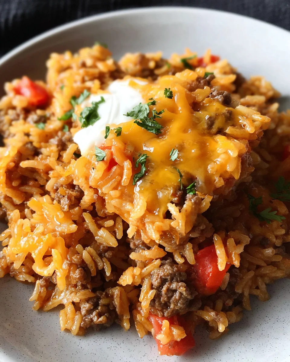 Cheesy Taco Rice Recipe