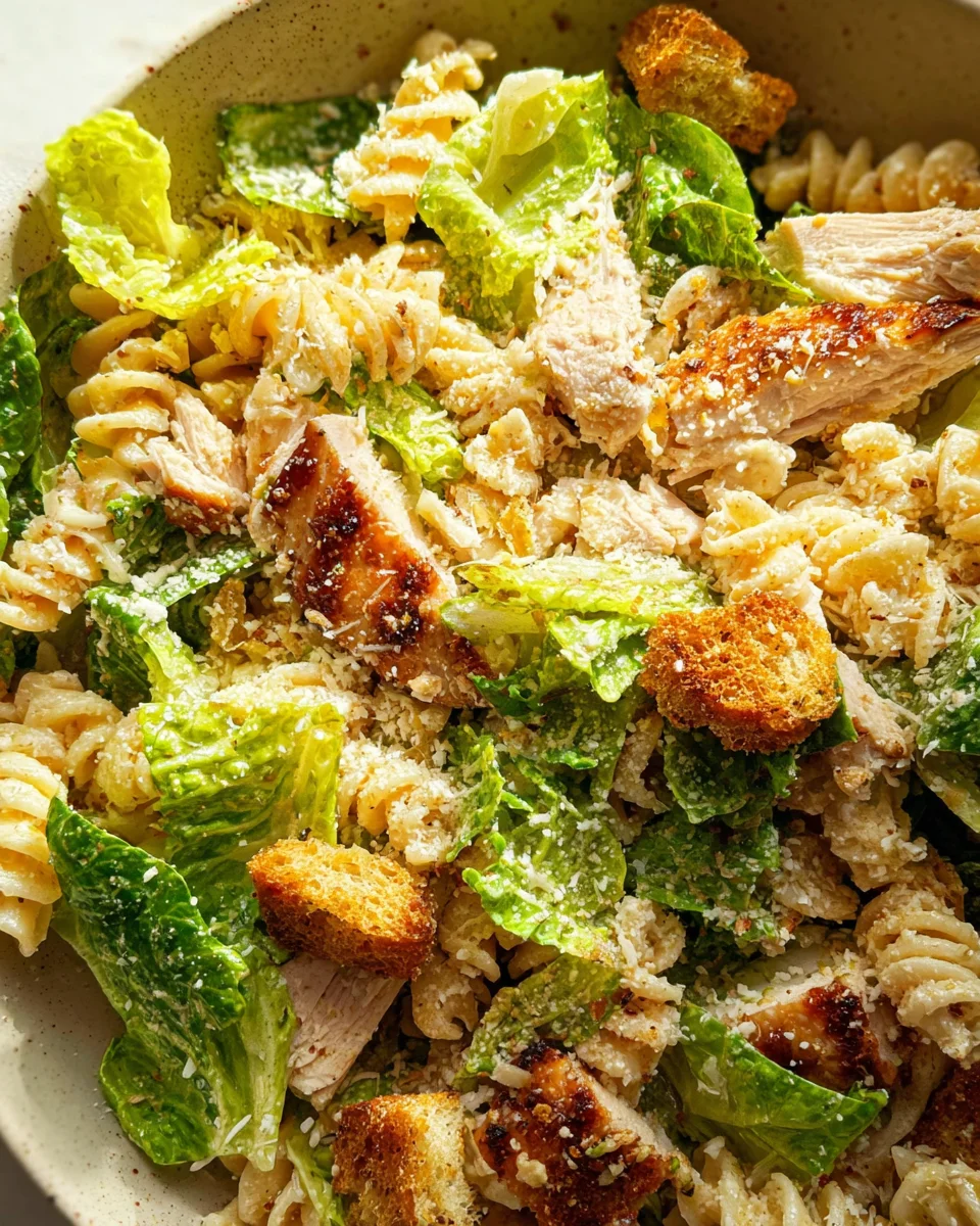 Chicken Caesar Pasta Salad