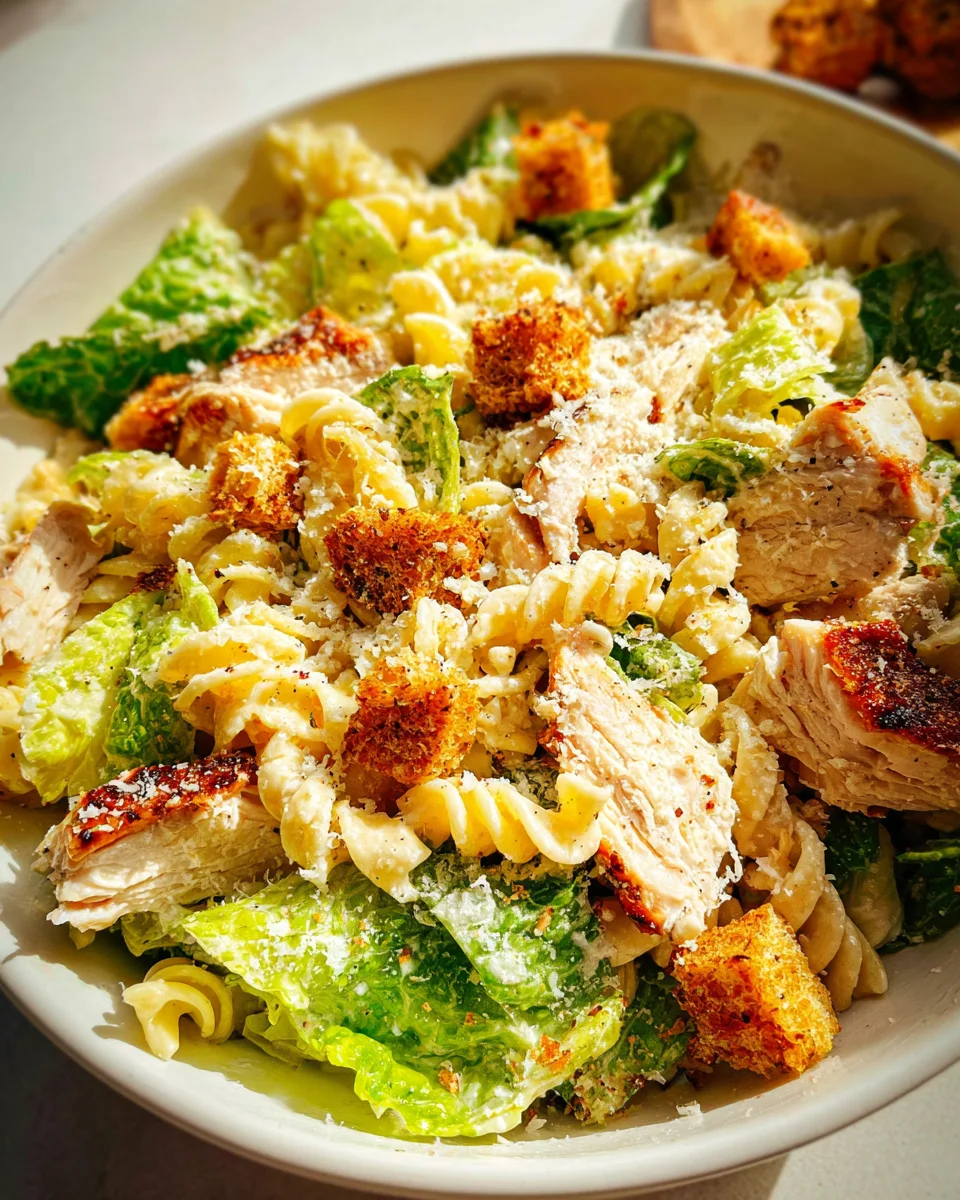 Chicken Caesar Pasta Salad 20 Chicken