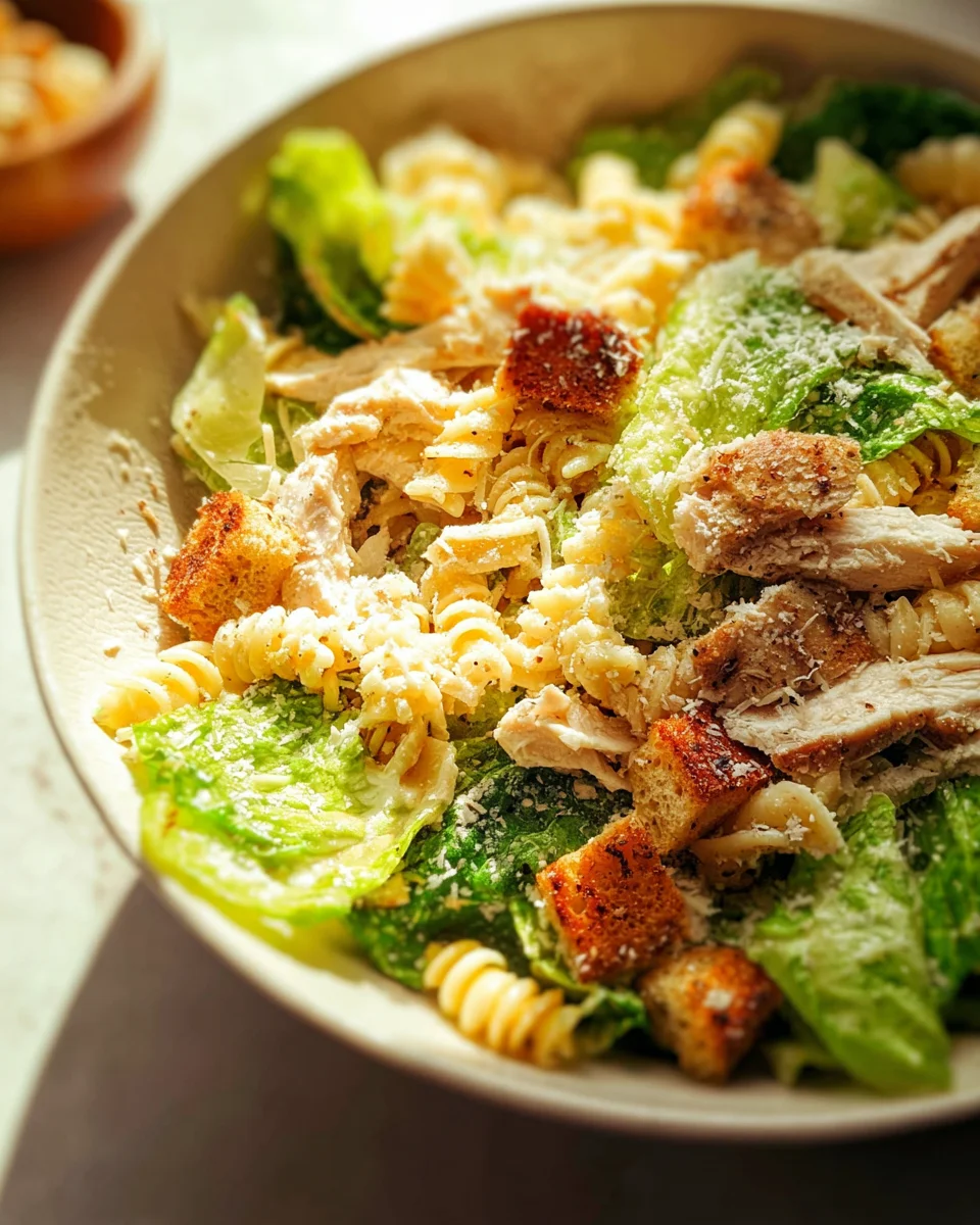 Chicken Caesar Pasta Salad 21 Chicken