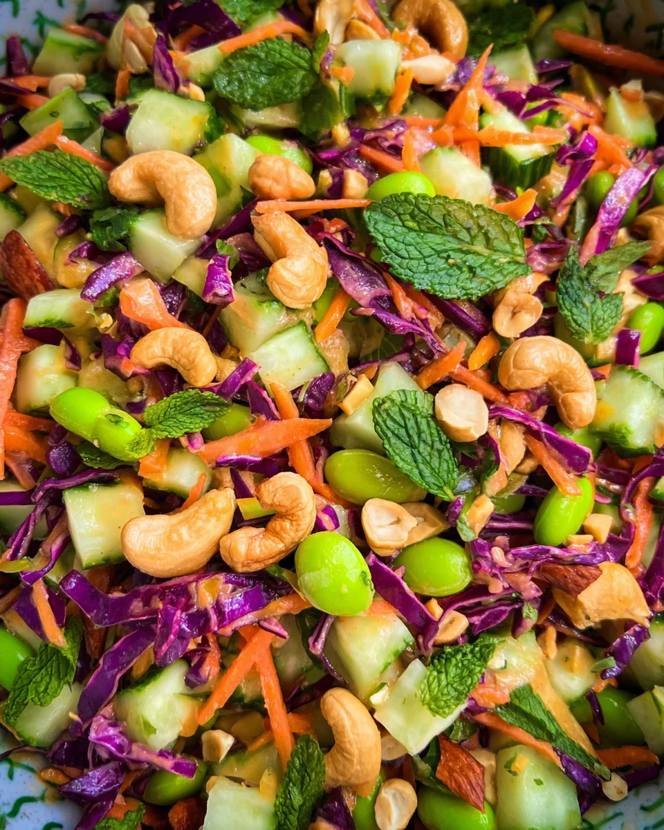 Chopped Asian Salad (Miso Dressing)