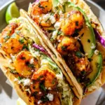Cilantro Lime Shrimp Tacos with Creamy Slaw