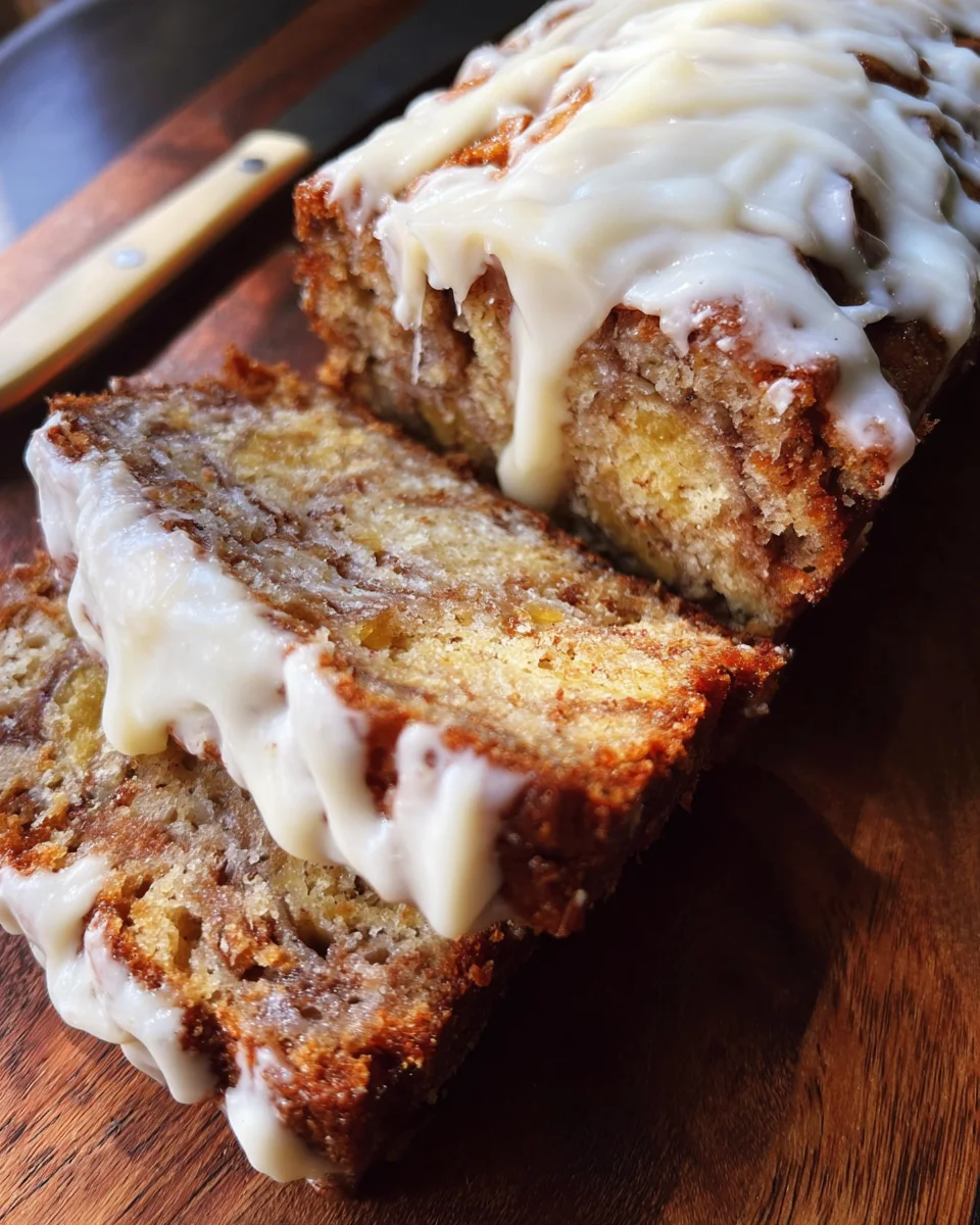 Cinnamon Roll Banana Bread 23 Cinnamon Roll Banana Bread