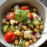 Cottage Cheese and Chickpeas Salad