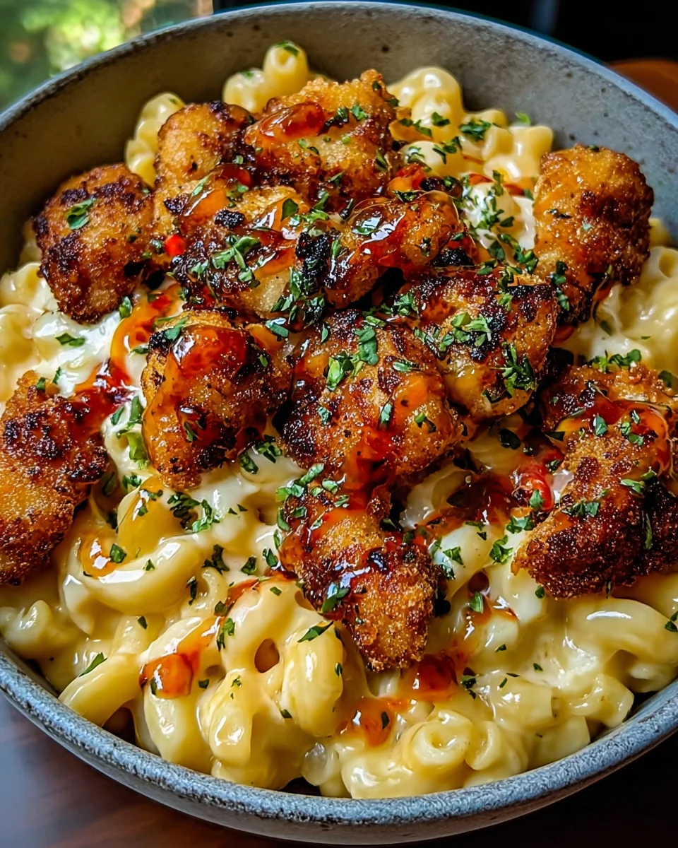 Creamy Honey Pepper Chicken Mac and Cheese Delight