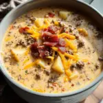 Easy Cheeseburger Soup 23 Easy Cheeseburger Soup