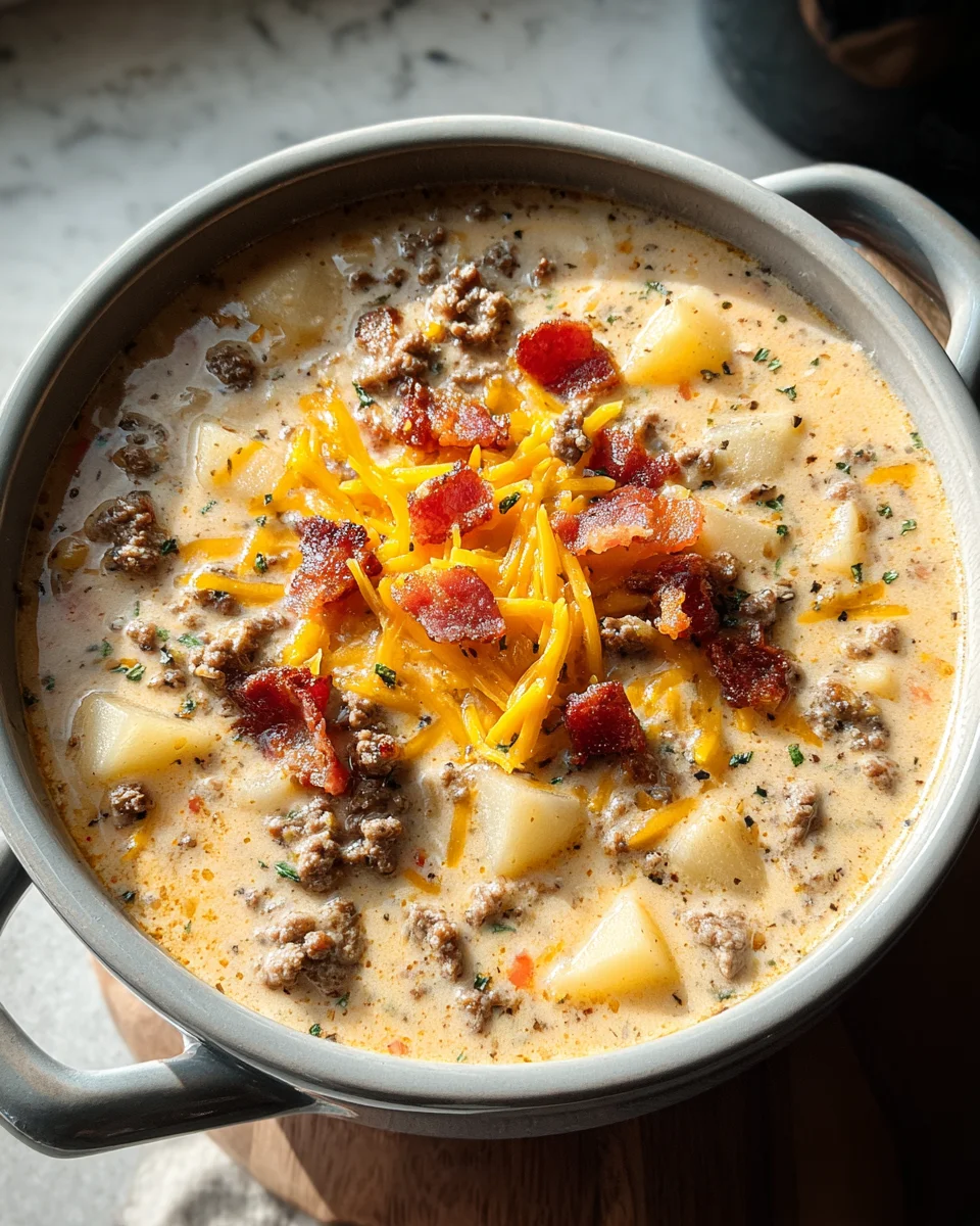 Easy Cheeseburger Soup 21 Easy