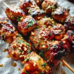 Easy Grilled Asian Chicken Skewers with Honey Garlic Sauce 21 Easy Grilled Asian Chicken Skewers with Honey Garlic Sauce