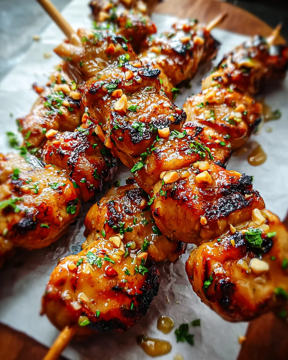 Easy Grilled Asian Chicken Skewers with Honey Garlic Sauce 20 Easy