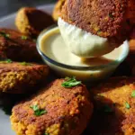Easy Lentil Patties (with Lemon Tahini Dip) 28 Easy Lentil Patties (with Lemon Tahini Dip)