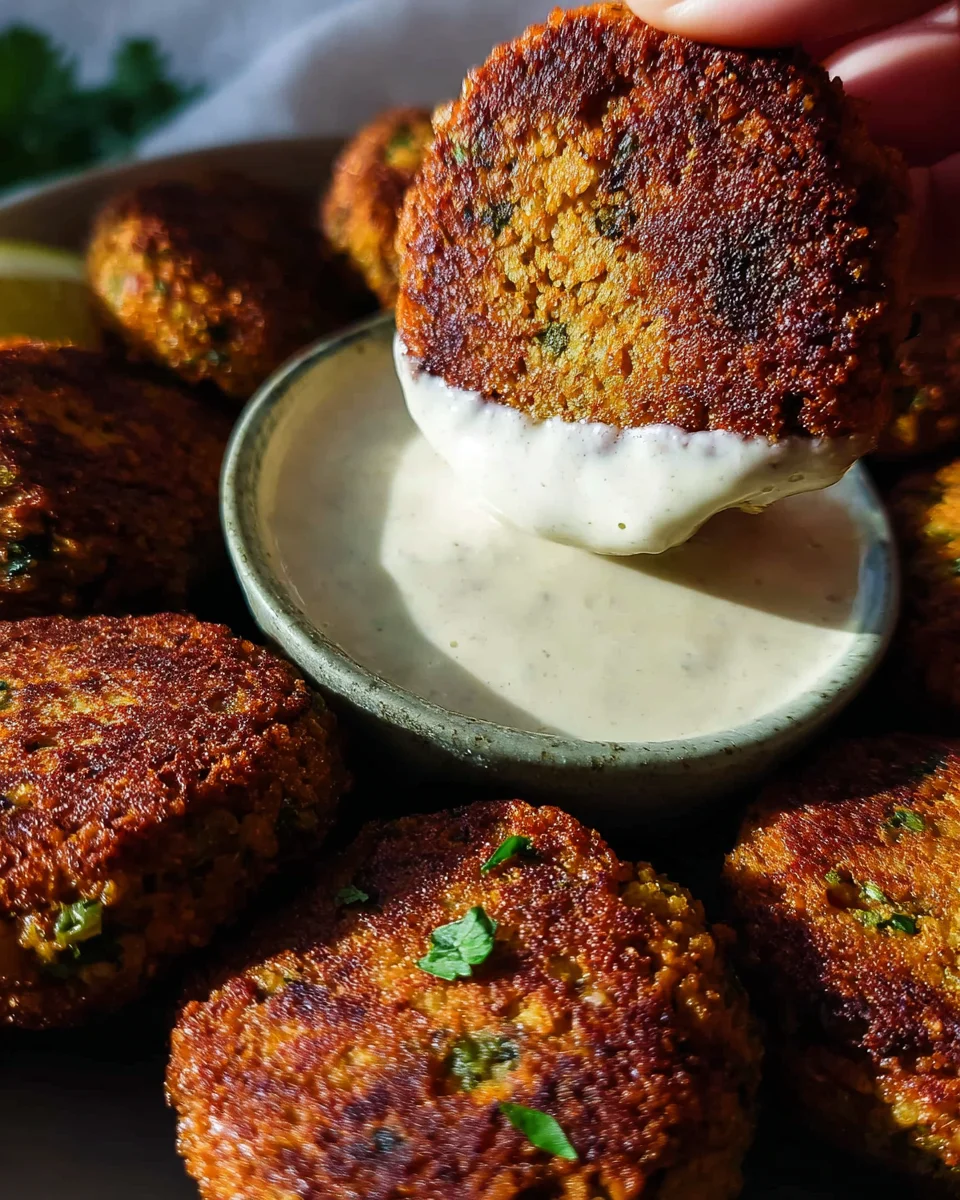 Easy Lentil Patties (with Lemon Tahini Dip) 26 Easy