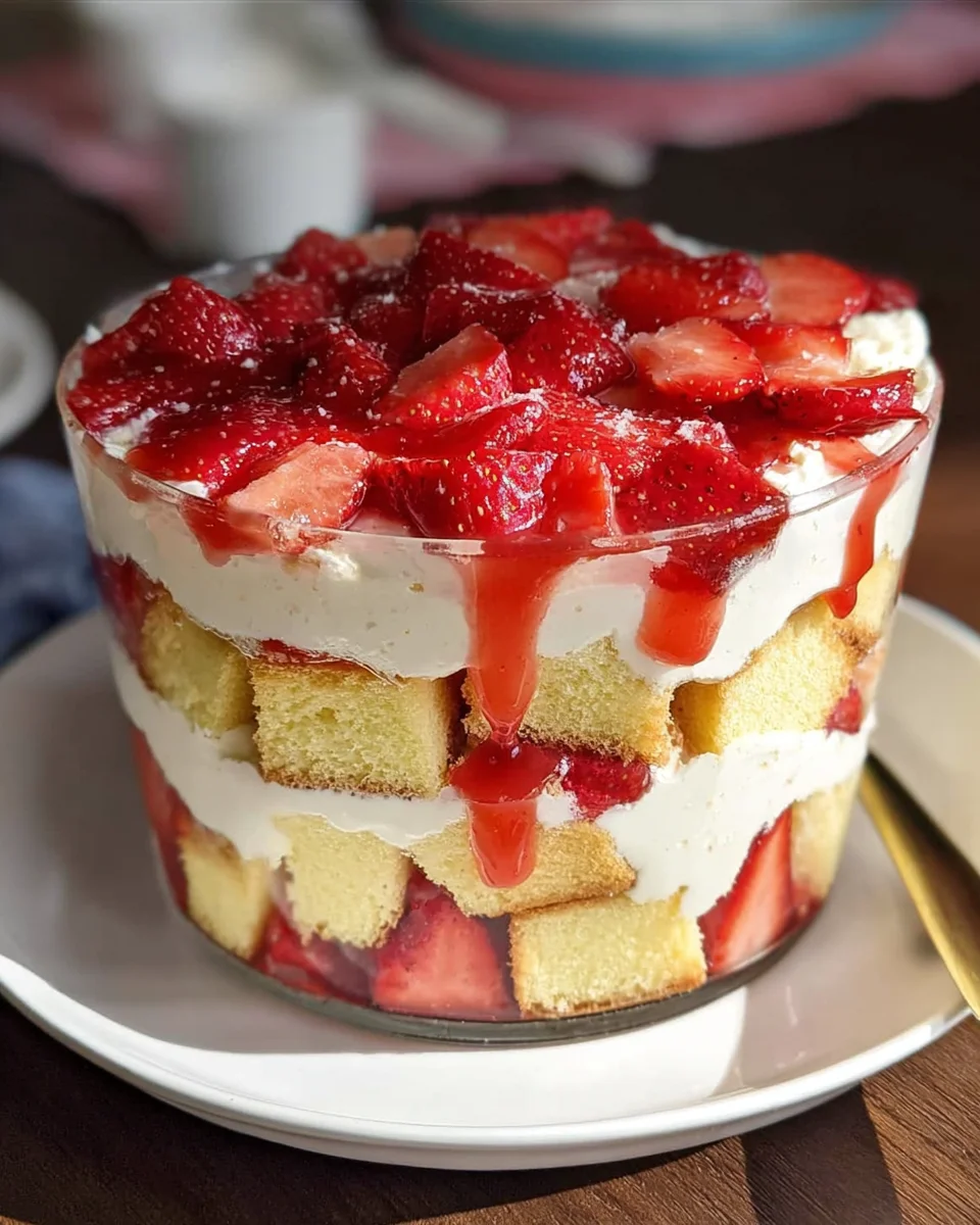 Easy Strawberry Trifle with Pound Cake 15 Easy