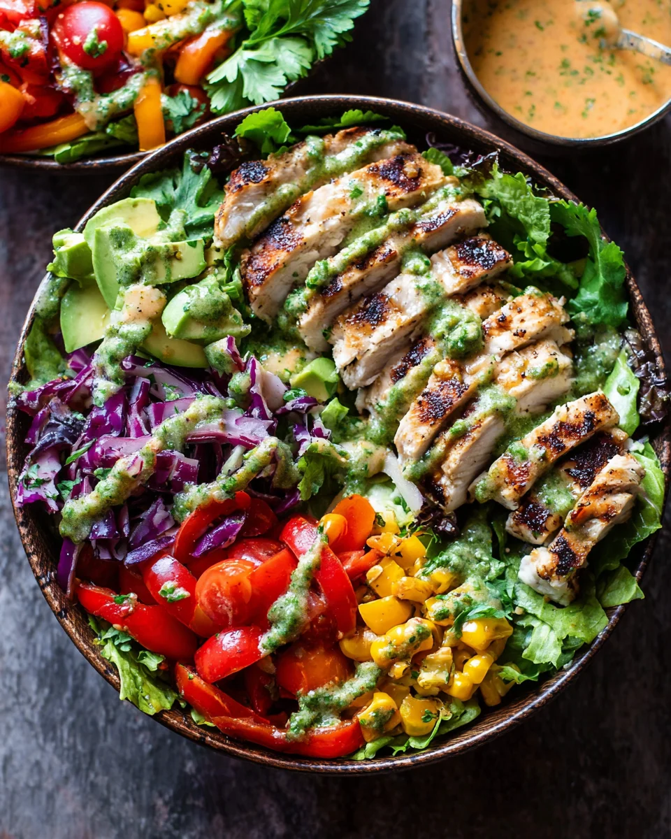 Fiesta Ranch Salad with Salsa Verde Chicken 13 Fiesta
