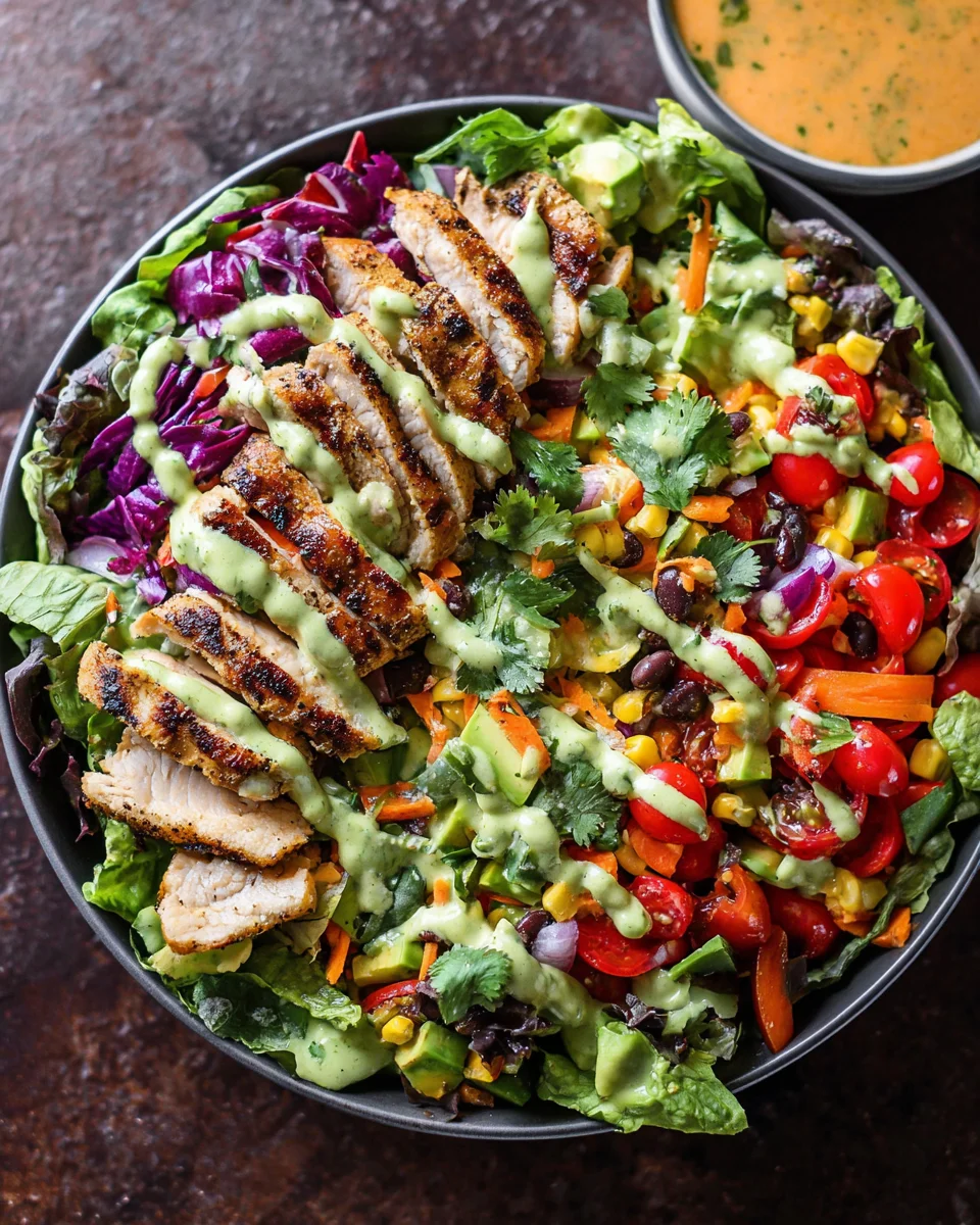 Fiesta Ranch Salad with Salsa Verde Chicken 14 Fiesta