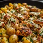 Garlic Parmesan Chicken and Potatoes (One-Pan Dinner)
