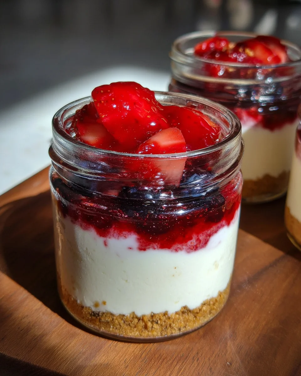 High Protein Cheesecake Jars