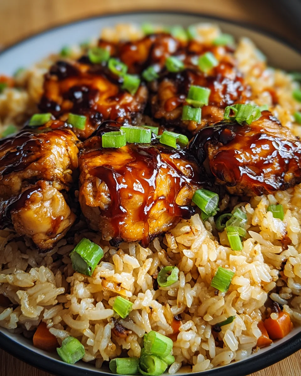 Honey BBQ Chicken Rice