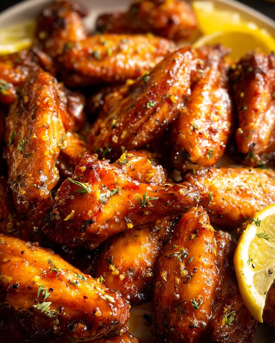 Honey Lemon Pepper Wings 25 Honey
