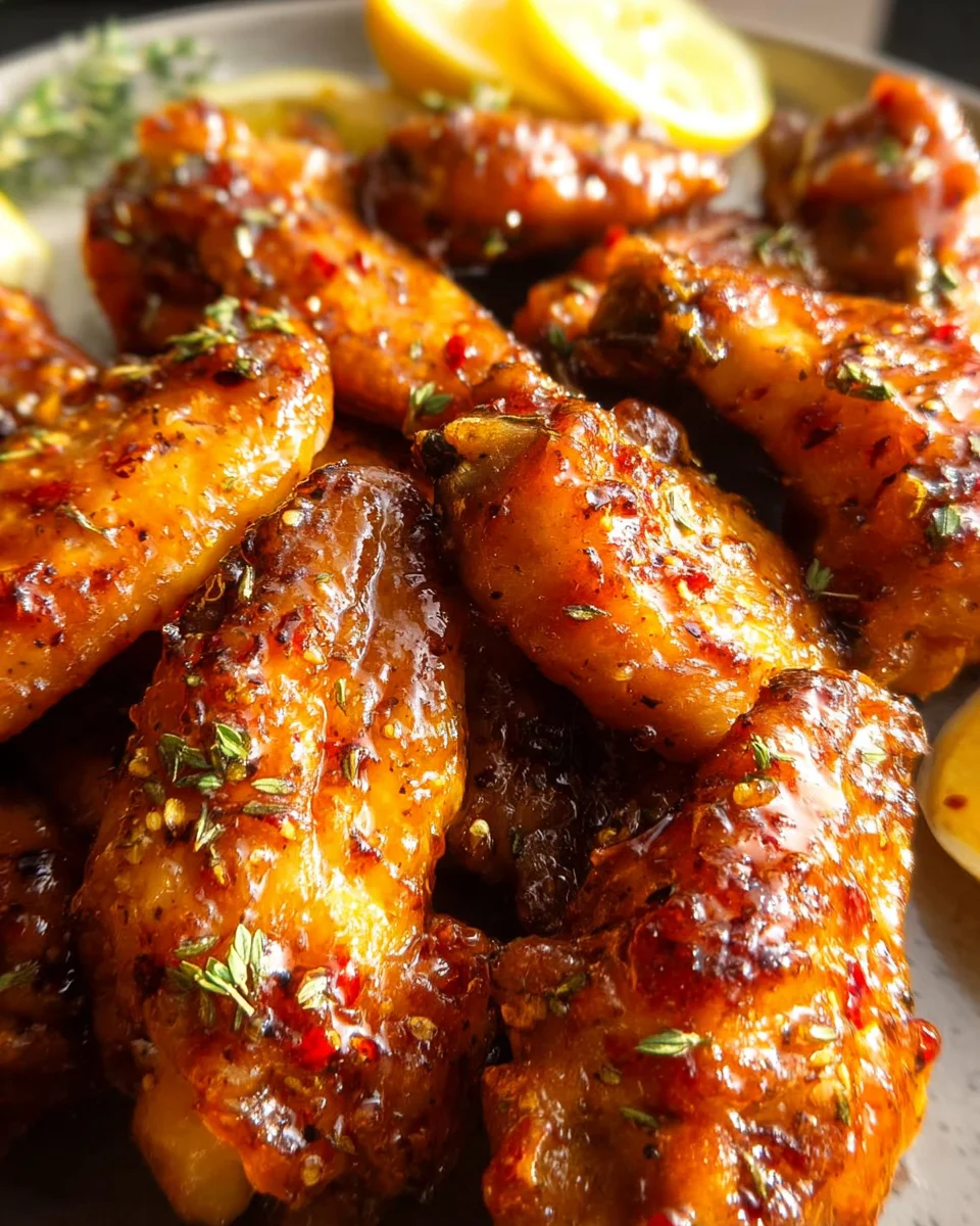 Honey Lemon Pepper Wings 26 Honey