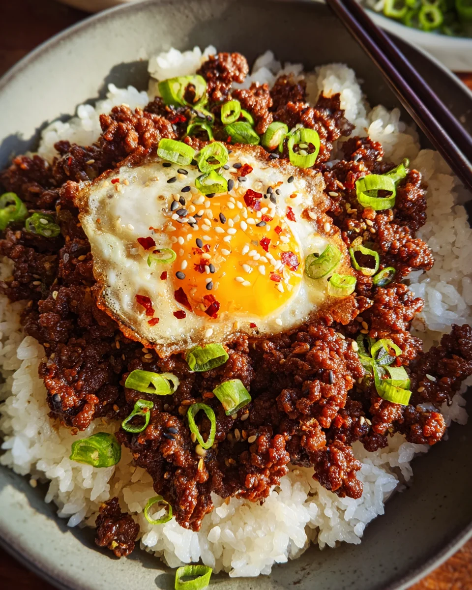 Korean Ground Beef Bowl (25-Minutes)