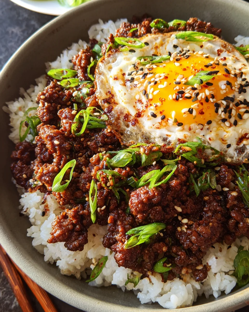 Korean Ground Beef Bowl (25-Minutes) 19 Korean