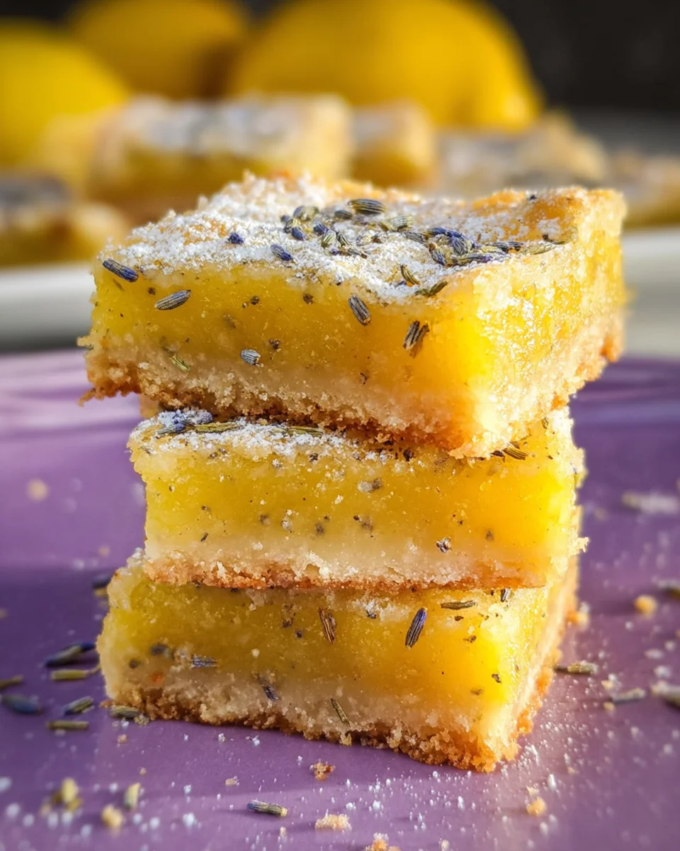 Lavender Lemon Bars 24 Lavender