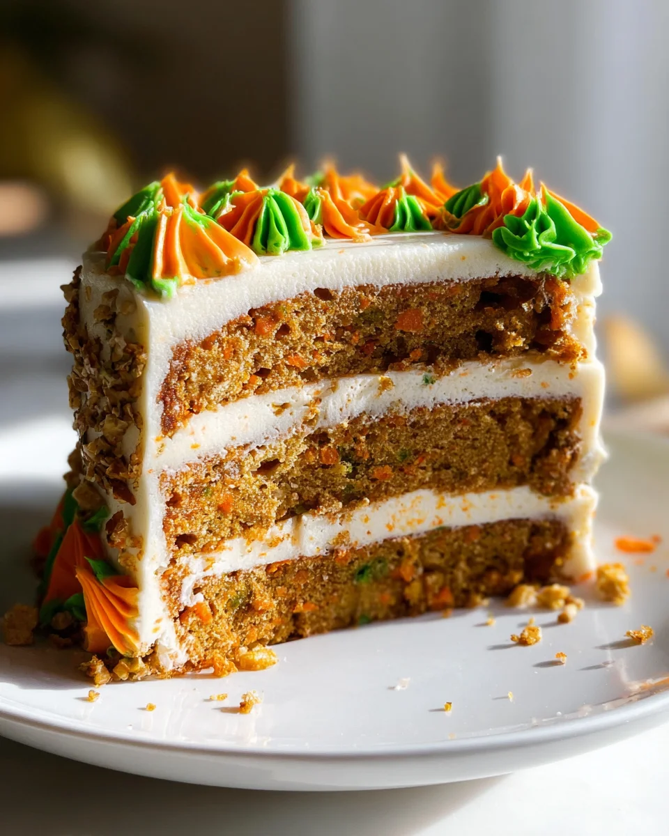 MOIST Vegan Carrot Cake Recipe with Cream Cheese Frosting 19 MOIST