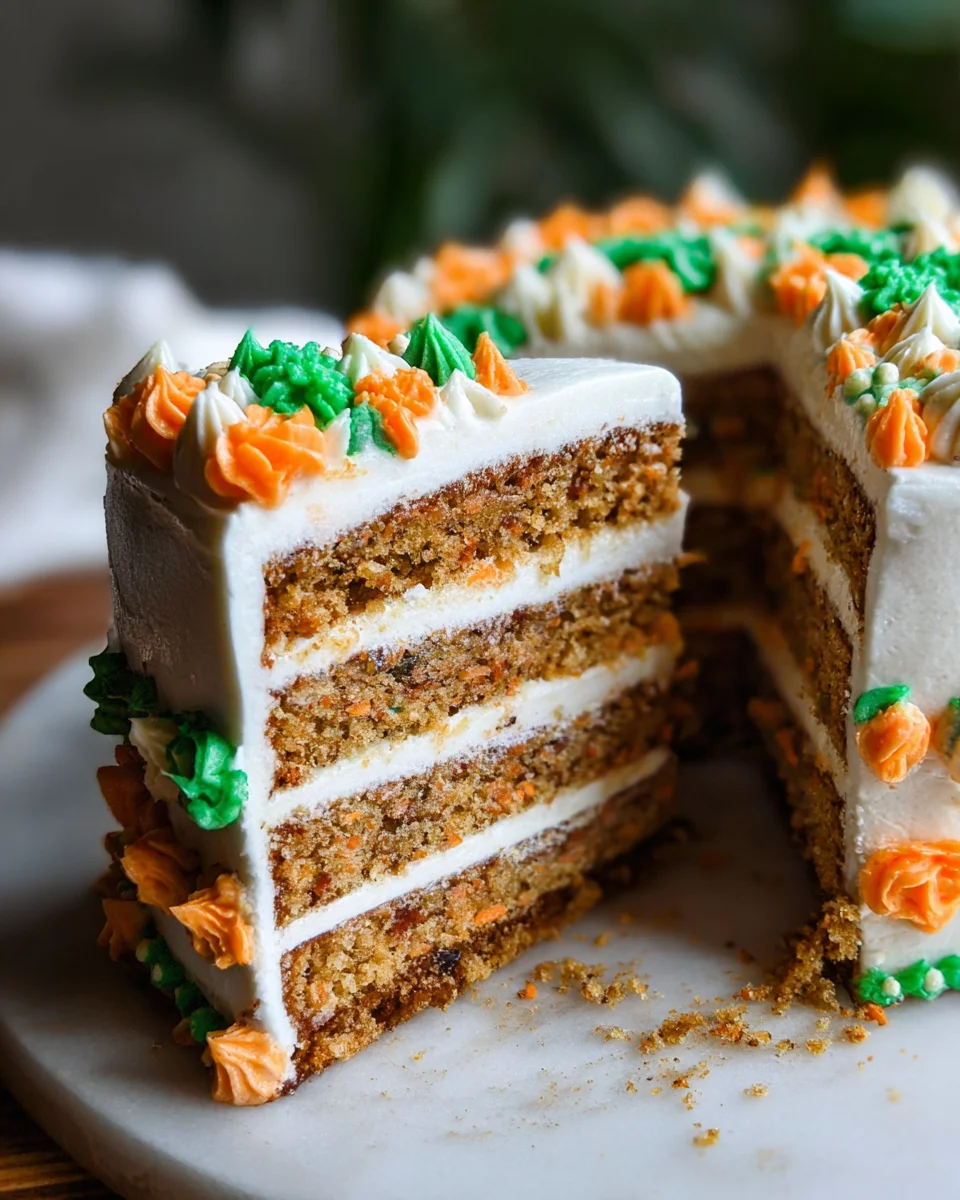 MOIST Vegan Carrot Cake Recipe with Cream Cheese Frosting 20 MOIST
