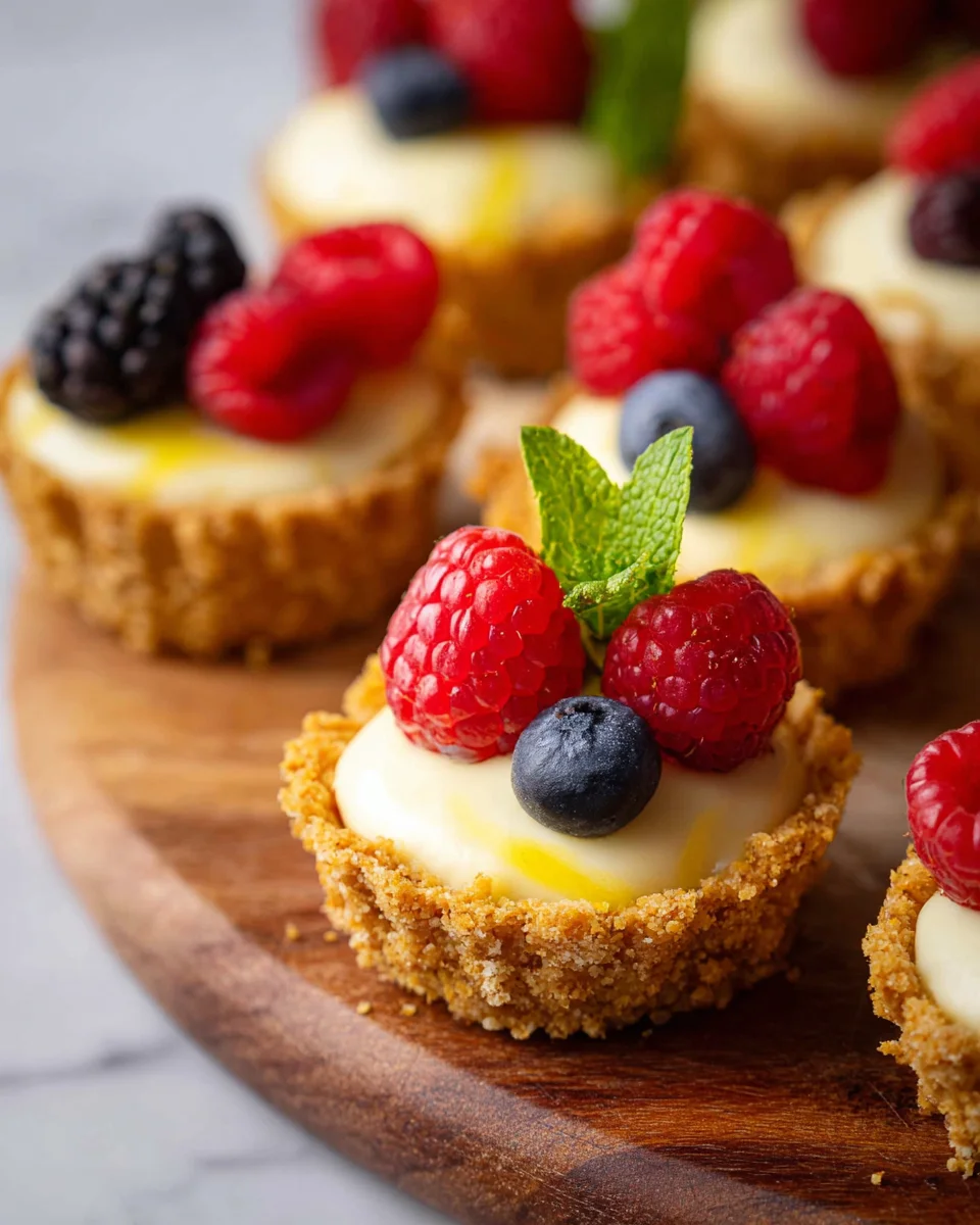 Mini Lemon Cheesecake Tarts
