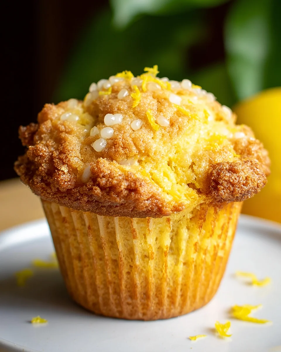 Moist Vegan Lemon Muffins