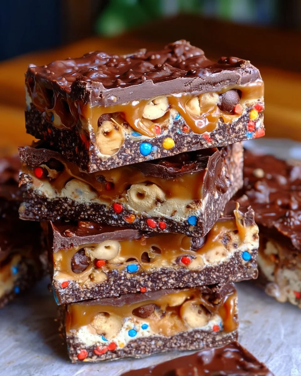 No Bake Crispy Snickers Bars 20 No