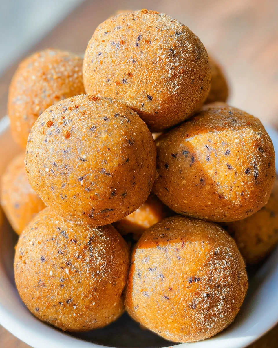 No Bake Healthy Pumpkin Pie Energy Balls