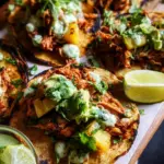 One Pan Chicken & Pineapple Tacos