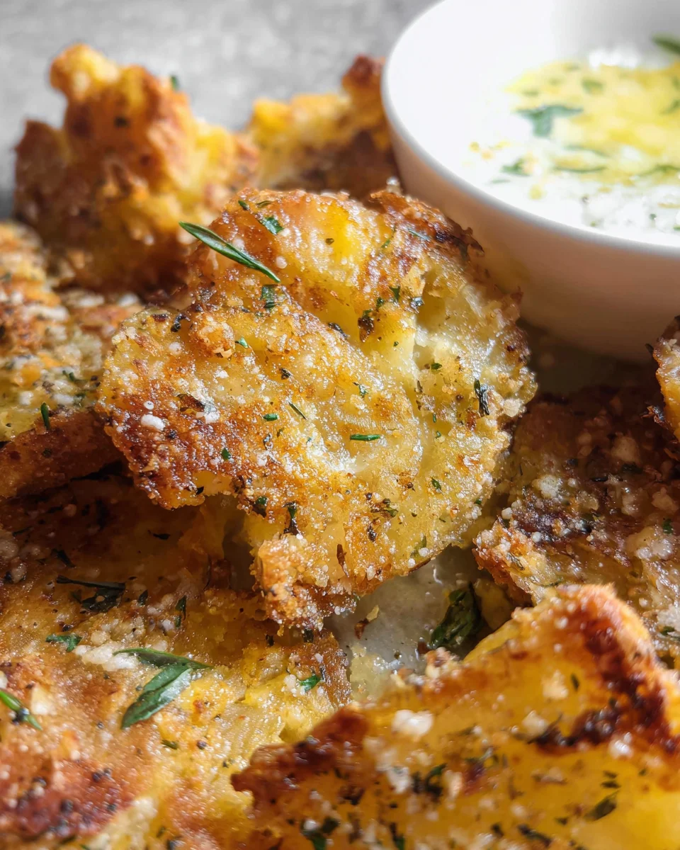Parmesan Smashed Potatoes