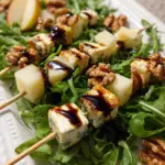 Pear & Brie Cheese Salad Skewers 16 Pear & Brie Cheese Salad Skewers